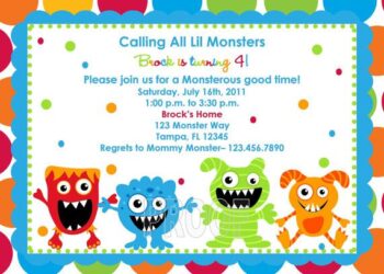 Monster Birthday Invitations (Credit: catchmyparty)