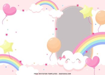 Rainbow Birthday Invitations Online (Credit: bagvania)