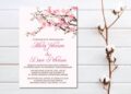 Sakura Wedding Invitation (Credit: pinterest)