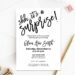 Surprise Birthday Party Invitations (Credit: pinterest)