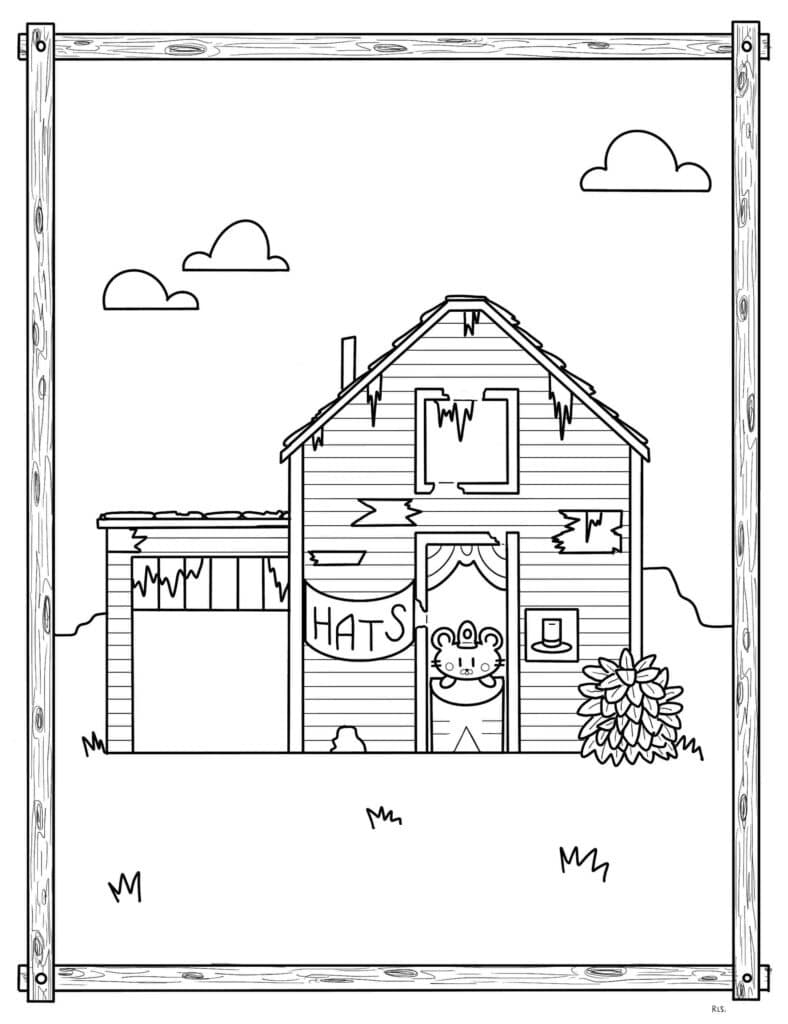 Stardew Valley Farmer farmhouse Coloring Pages templates