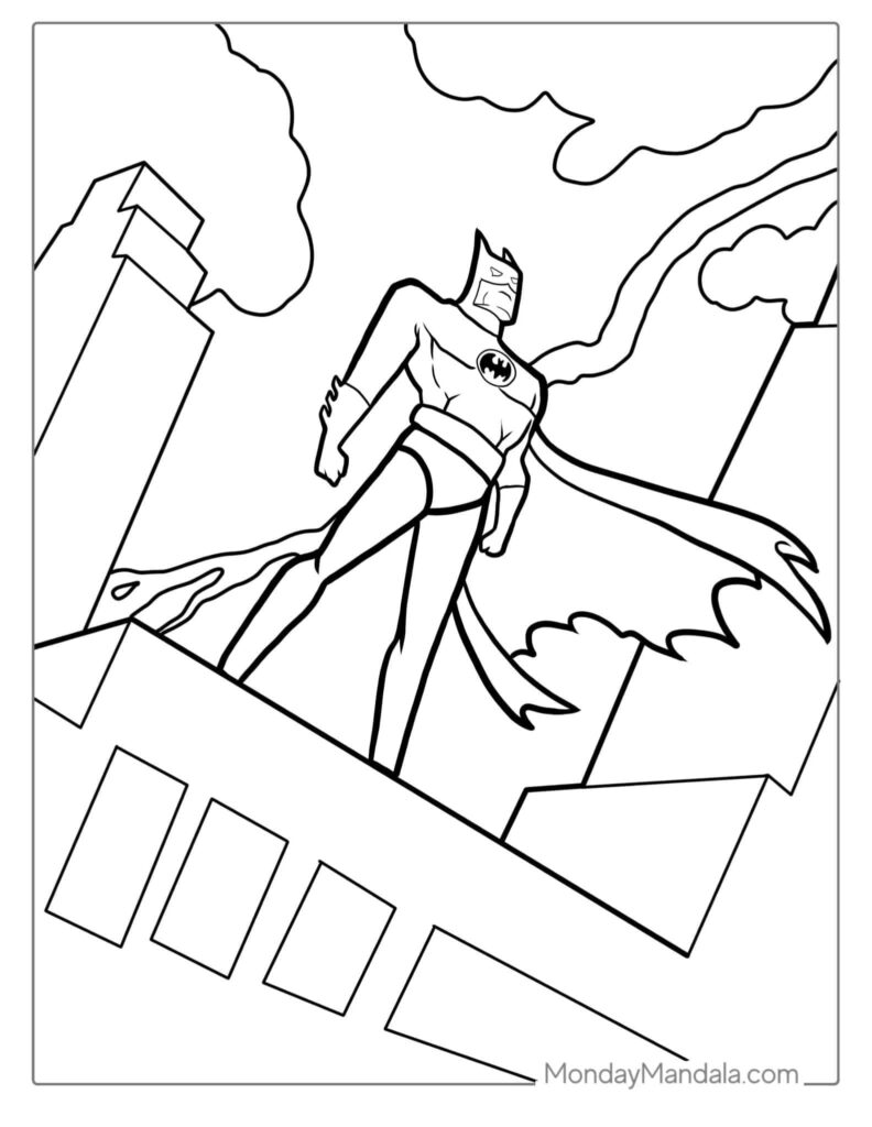 Batman Coloring Pages Templates