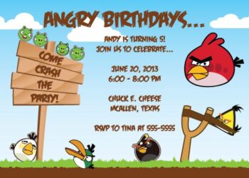 Angry Birds Invitations (Credit: pinterest)