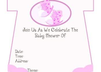 Baby Girl Shower Invitations (Credit: pinterest)