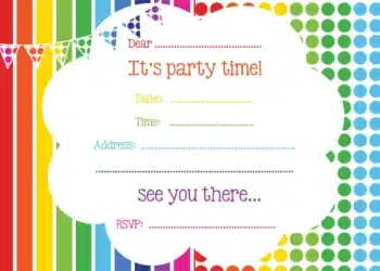 Birthday Invitations Free (Credit: bagvania)