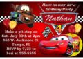 Cars Birthday Invitations (Credit: pinterest)