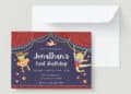 Circus Birthday Invitations (Credit: canva)