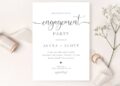 Classy Engagement Invitations (Credit: pinterest)