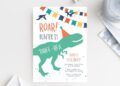 Dinosaur Birthday Invitations (Credit: pinterest)