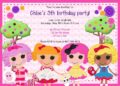 Lalaloopsy Birthday Invitations (Credit: pinterest)