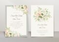 Lily Wedding Invitations (Credit: freepik)