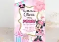 Minnie Mouse 1st Birthday Invitations (Credit: etsy)